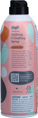 Magic Premium Quilting & Crafting Spray - 15 Oz  Aerosol - DUE TO FREEZING, PRODUCT WILL NOT BE SHIPPED DURING WINTER MONTHS