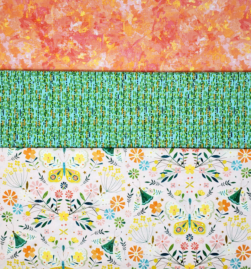 3 Yard Fabric Bundle for Fabric Cafe Books/Patterns - Carolina Hedgerow (Printed Cotton)