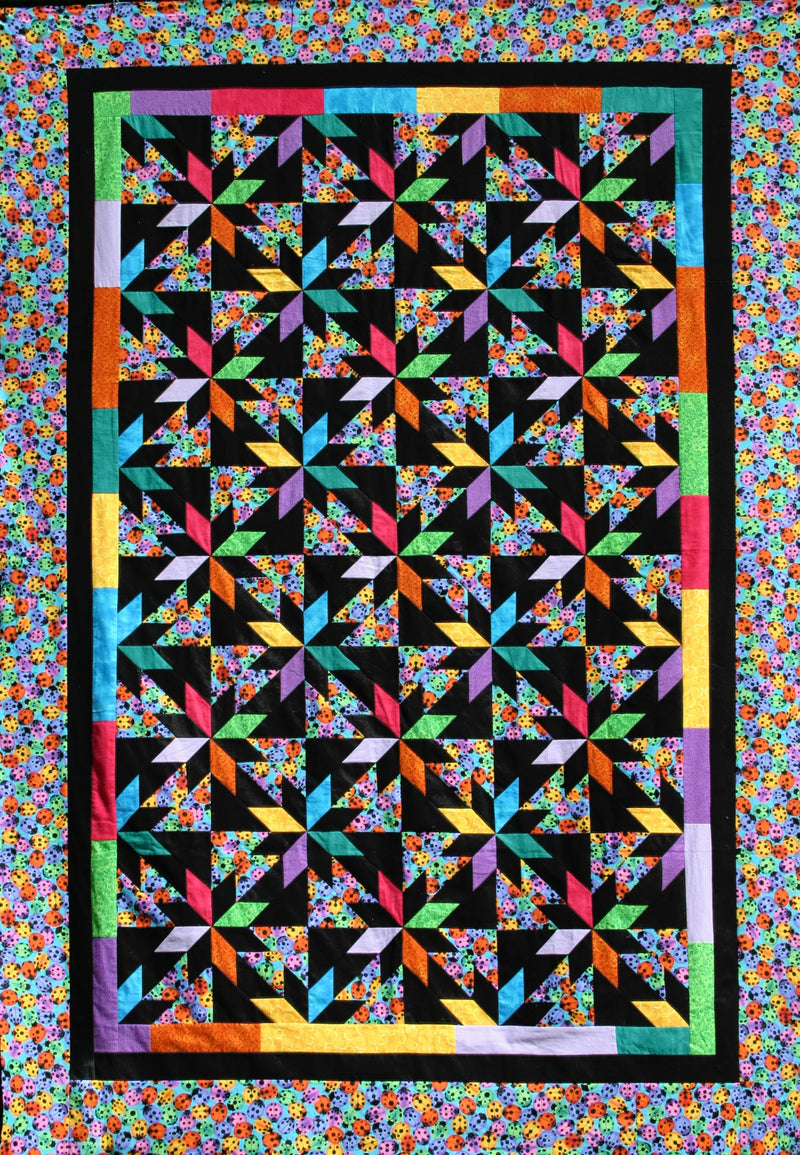 Confetti Stars Pattern Close Up Picture of Quilt Studio 180 Design DTP004
