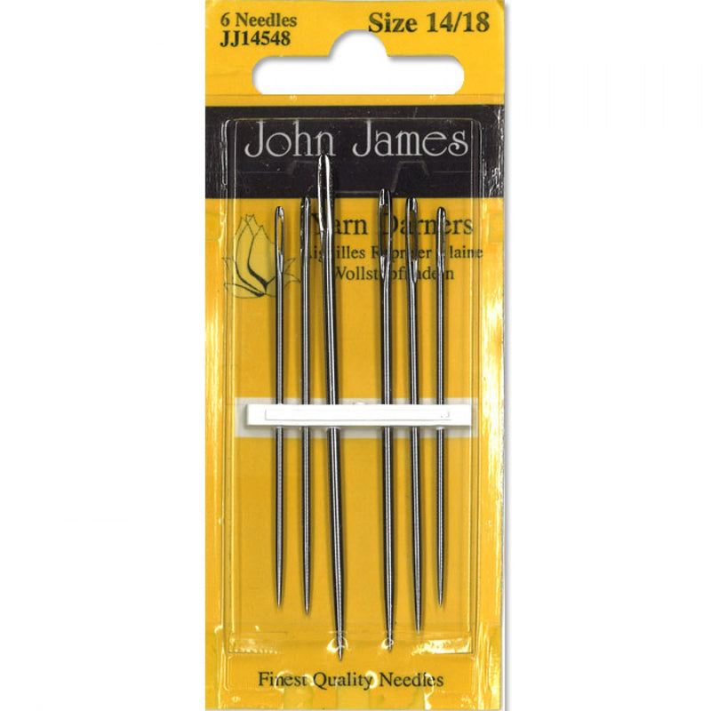John James Yarn Darners Needles Assorted Sizes 14/18 6ct JJ145-48