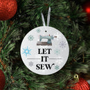Metal Ornament Let It Sew Lake & Laser LAL-MC20