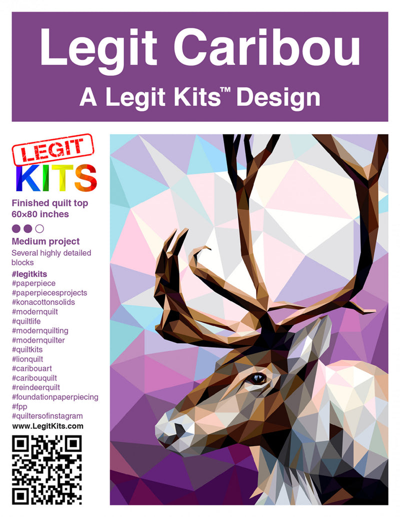 Legit Caribou Quilt Pattern  Legit Kits LK-PT012