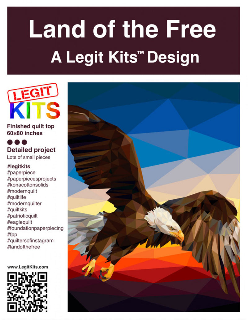 Land of the Free Quilt Pattern Legit Kits LK-PT020