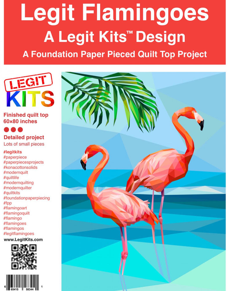 Legit Flamingos Quilt Pattern Legit Kits LK-PT026
