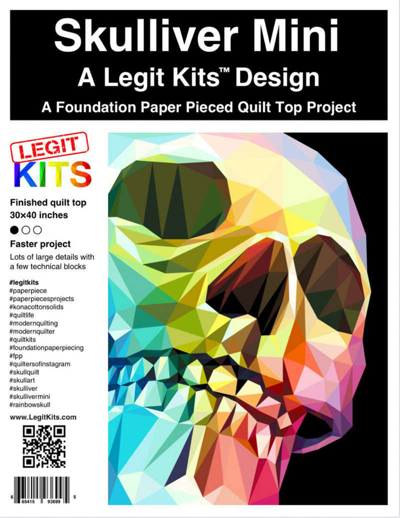 Skulliver Mini Quilt Pattern Legit Kits LK-PT032