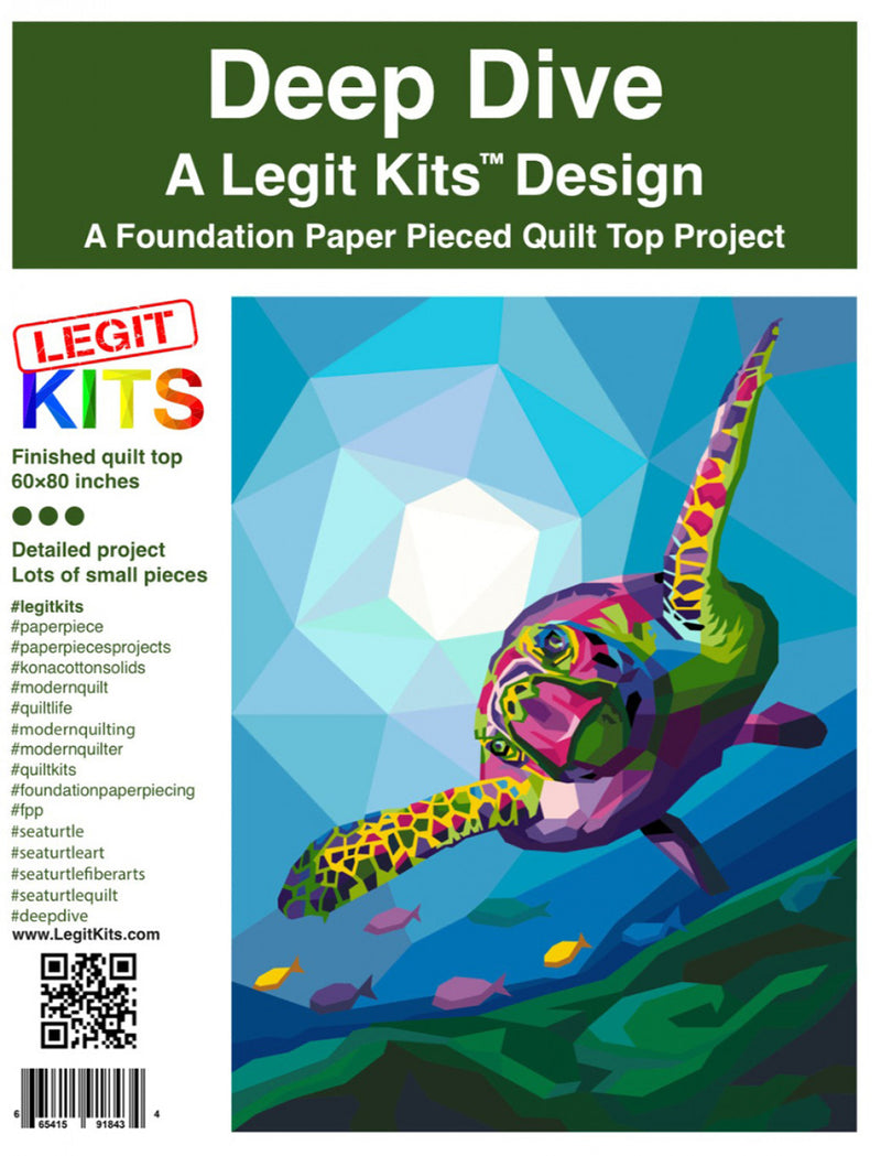 Deep Dive Quilt Pattern Legit Kits LK-PT036