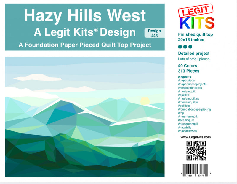 Hazy Hills West Quilt Pattern Legit Kits LK-PT043