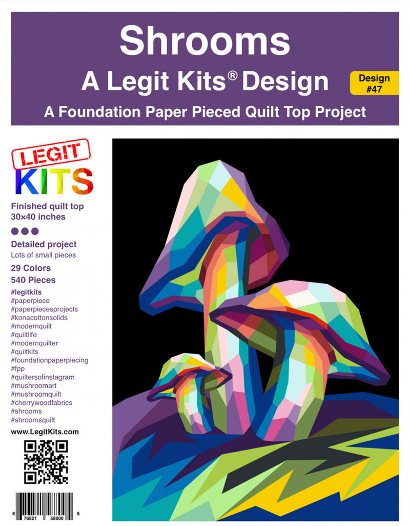 Shrooms Quilt Pattern Legit Kits LK-PT047