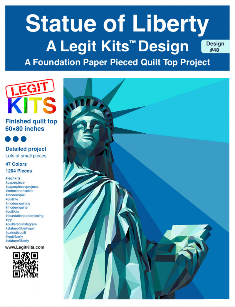 Statue of Liberty Quilt Pattern Legit Kits LK-PT048