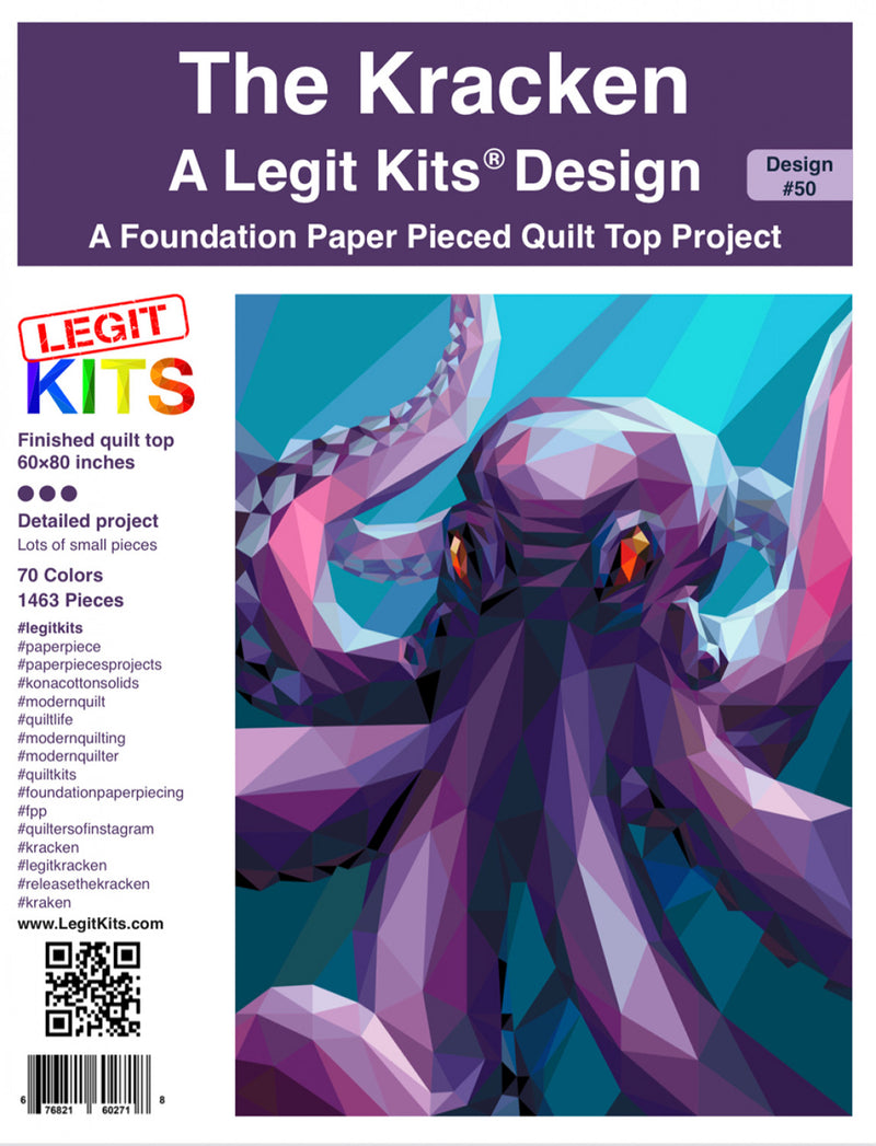 The Kracken Quilt Pattern Legit Kits LK-PT050