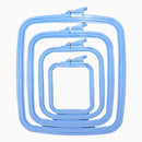 Nurge rectangular plastic hoops blue
