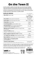 On the Town II Pattern Picture of Back of Pattern ByAnnie PBA127-2