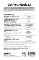 Got Your Back 2.1 Pattern Picture of Back of Pattern ByAnnie PBA198-21