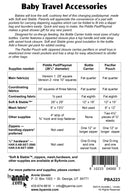Baby Travel Accessories Pattern Picture of Back of Pattern ByAnnie PBA223