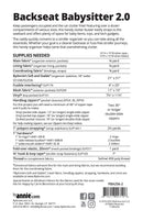 Backseat Babysitter 2.0 Picture of Back of Pattern ByAnnie PBA256-2