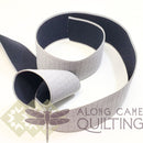 Plush Elastic 50mm (2" ) Wide -Light Grey