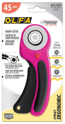 45mm Ergonomic Rotary Cutter Magenta Olfa RTY-2DX-MAG