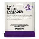 The Gypsy Quilter 3 In 1 Needle Threader with Cutter Picture of Back of Package TGQ142