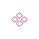 Tula Pink .75 inch Rectangle Rings Set of Four