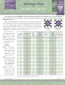 Twisted Wedge Star Studio 180 Design Technique Sheets for Wedge Star UDTEC24