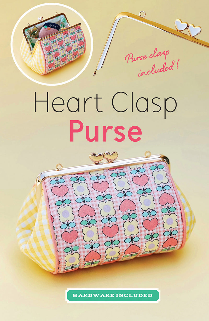 Heart Clasp Purse Rose Gold Pattern Zakka Workshop ZW2859