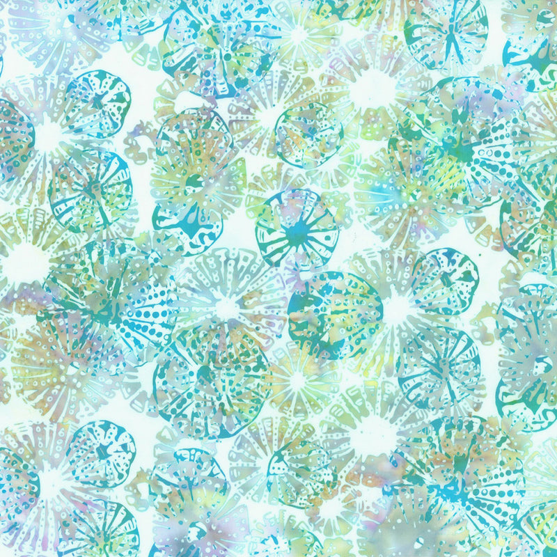 Along the Shores Batik DM5-132 Opal by Wildfire Designs for Hoffman Fabrics