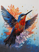 Bead Embroidery Kit - A Colorful Flap of a Wing