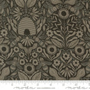 Bee Garden 48414-21 Black Beehive Melody by Gingiber for Moda