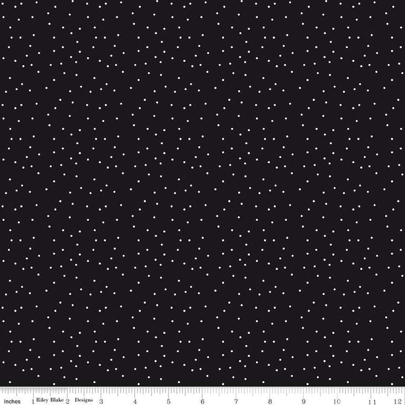 Black Tie C13757-BLACK Dots by Dani Mogstad for Riley Blake Designs