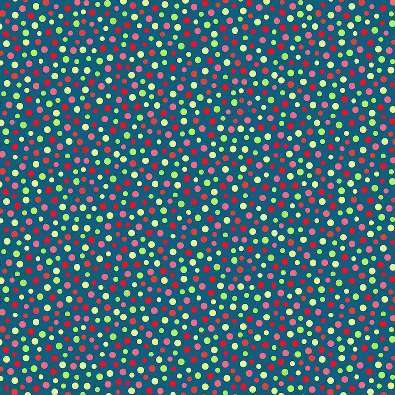Bright Christmas 10152-63 Multi Holiday Dots by Patrick Lose Fabrics
