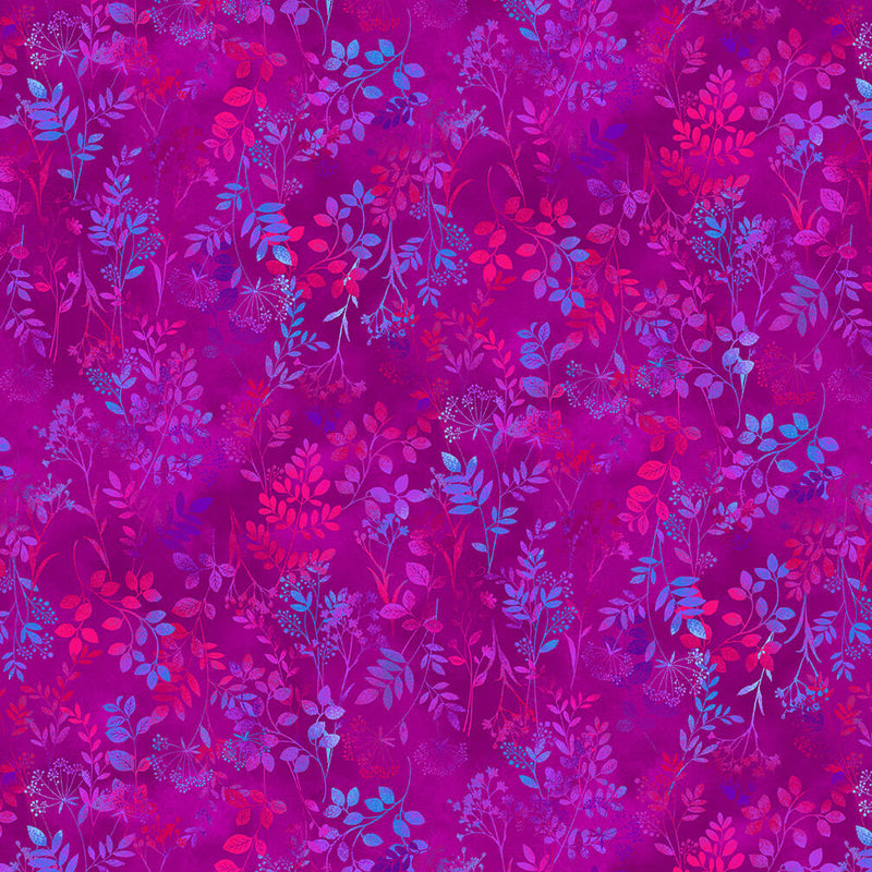 Butterfly Bliss 5923-55 Fuchsia Mini Wildflowers by Elizabeth Isles for Studio e Fabrics