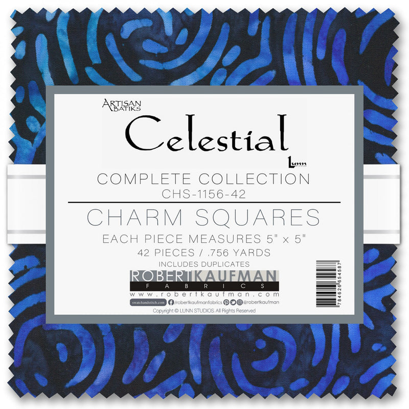 Celestial Batik Charm Squares CHS-1156-42 by Lunn Studios for Robert Kaufman