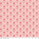 Christmas with Scaredy Cat C13534-PINK Cat and Canes by Amanda Niederhauser for Riley Blake Designs