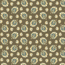 Cocoa Blue A-596-N Ochre Monstera by Edyta Sitar for Andover