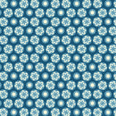 Cocoa Blue A-597-B Indigo Starfruit by Edyta Sitar for Andover