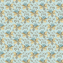 Cocoa Blue A-603-LB Powder Blue Thistle by Edyta Sitar for Andover