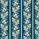 Cocoa Blue A-728-B Indigo Magnolia by Edyta Sitar for Andover