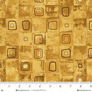 Crow-mazing 3444-33 Gold Squares Patch by Jan Mott for Henry Glass.