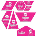 Tumbling Cosmos Pattern and Complete Paper Piece Pack With Acrylic Templates (By Special Order: Read description for full details)