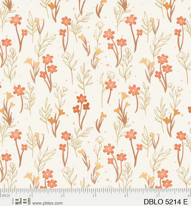 Desert Blooms DBLO 5214 E by Laura Marshall for P&B Textiles