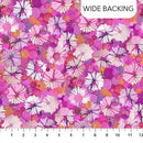 Dragonfly Dreams 108" B24829-28 Pink Multi All Over Floral by Deborah Edwards for Northcott