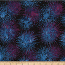 Electric Rose Batik W2586-85 Blackberry by Hoffman Fabrics.