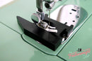 Featherweight Presser Foot Tool and Timing Gauge  shown being used
