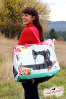 Featherweight XL Quilt Retreat Sew-N-Show Bag on model