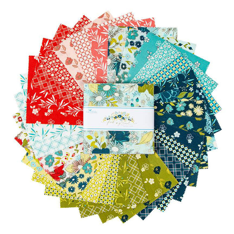 Picnic Florals 5" Stacker 5-14610-42 by My Mind's Eye for Riley Blake Designs