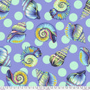 Floral Reef 108" Cotton Sateen QBTP021.MARINE Big Shelly by Tula Pink for FreeSpirit.