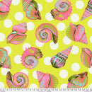Floral Reef 108" Cotton Sateen QBTP021.SEAGRASS Big Shelly by Tula Pink for FreeSpirit.