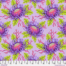 Floral Reef PWTP265.ULTRAVIOLET Friends & Anemones  by Tula Pink for FreeSpirit.