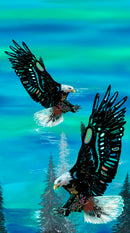 Free Spirit KE-0002D-BLUE Single Border by Karen Erickson for International Textiles.