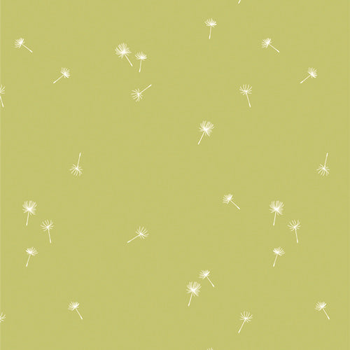 Fresh Linen FRE32312 Dancing Dandelions Crisp by Katie O'Shea for Art Gallery Fabrics